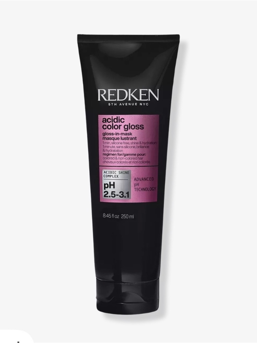 Redken Black Tube with Pink Label Acidic Color Gloss Mask
